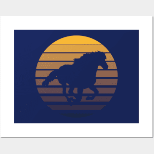 RETRO HORSE Posters and Art